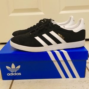 Adidas Gazelles/Black and White